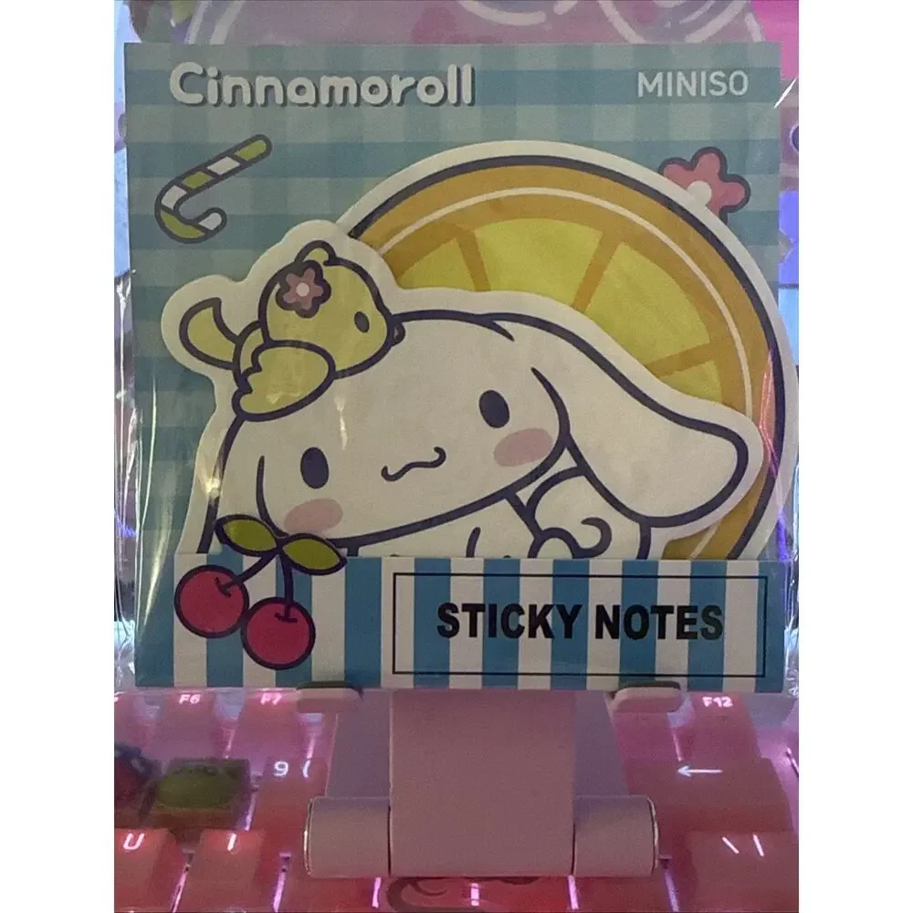 Sanrio Cinnamoroll Sticky Notes Set 2 Designs 20 Sheets Kawaii Stationery 2024